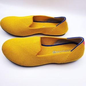 Rothy's Mustard Yellow Round Toe, Slip On Flats (Preowned/Gently Used)